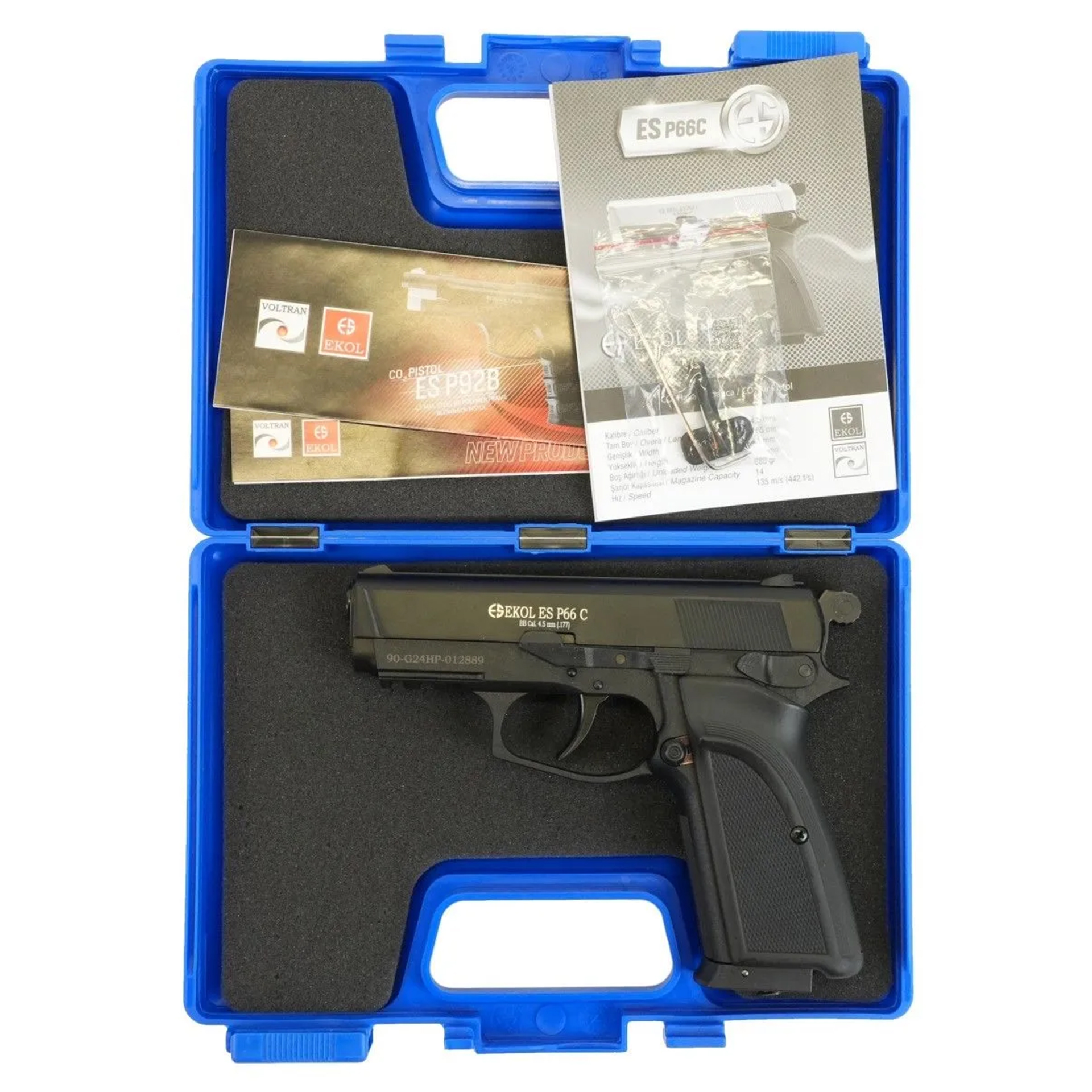 �������� �����. EKOL ES P66 C Black, (������) ���. 4,5 ��, 3 ��