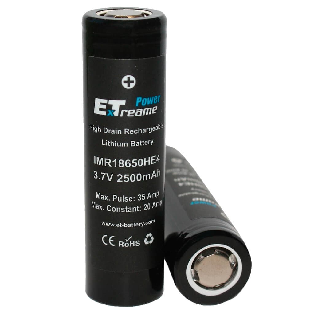 ����������� �������� 18650 3,7V 2500mAh IMR18650HE4 ET
