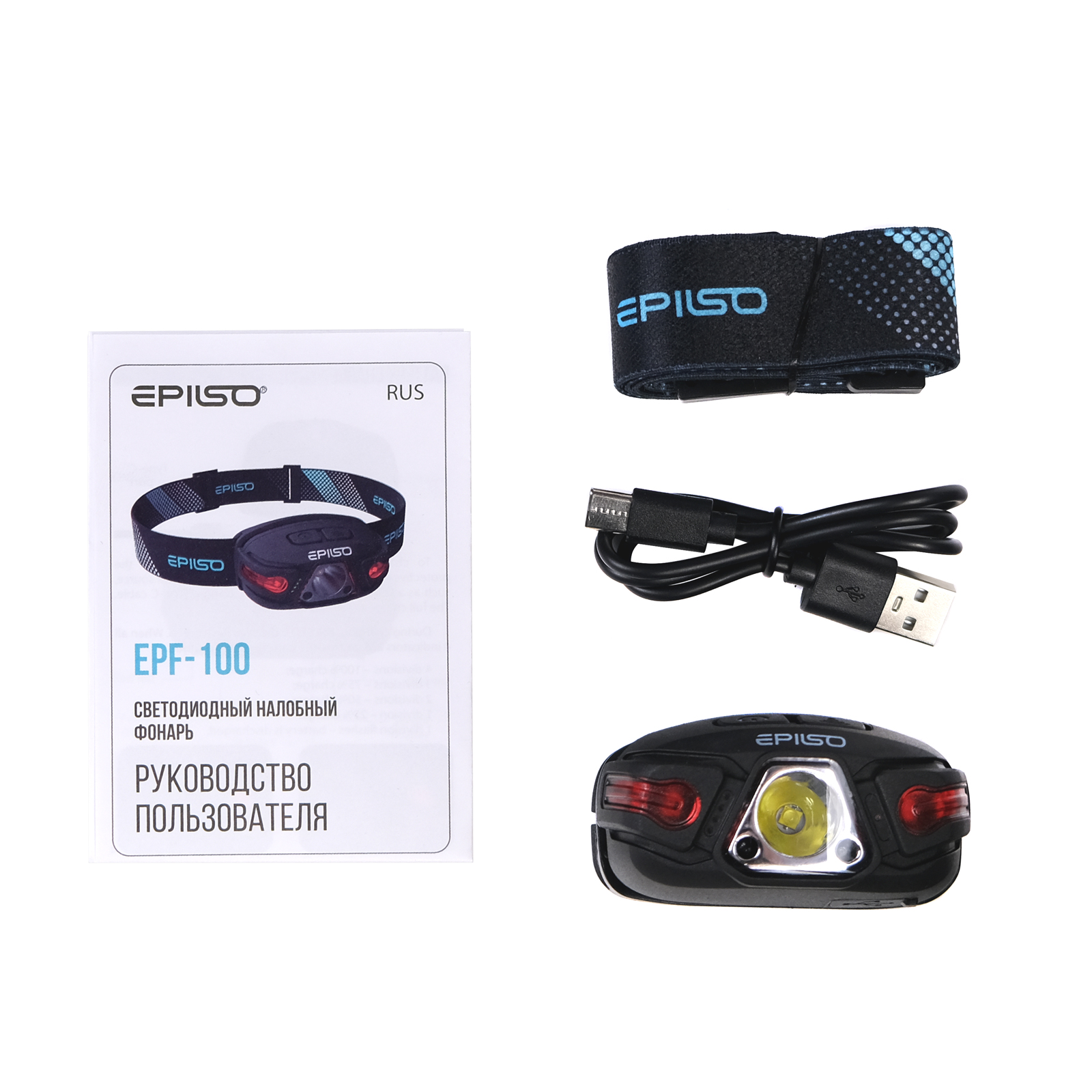 ������ EPILSO EPF-100 (��������, CREE XTE 5W, 1x850mAh, 5� (USB), �������)