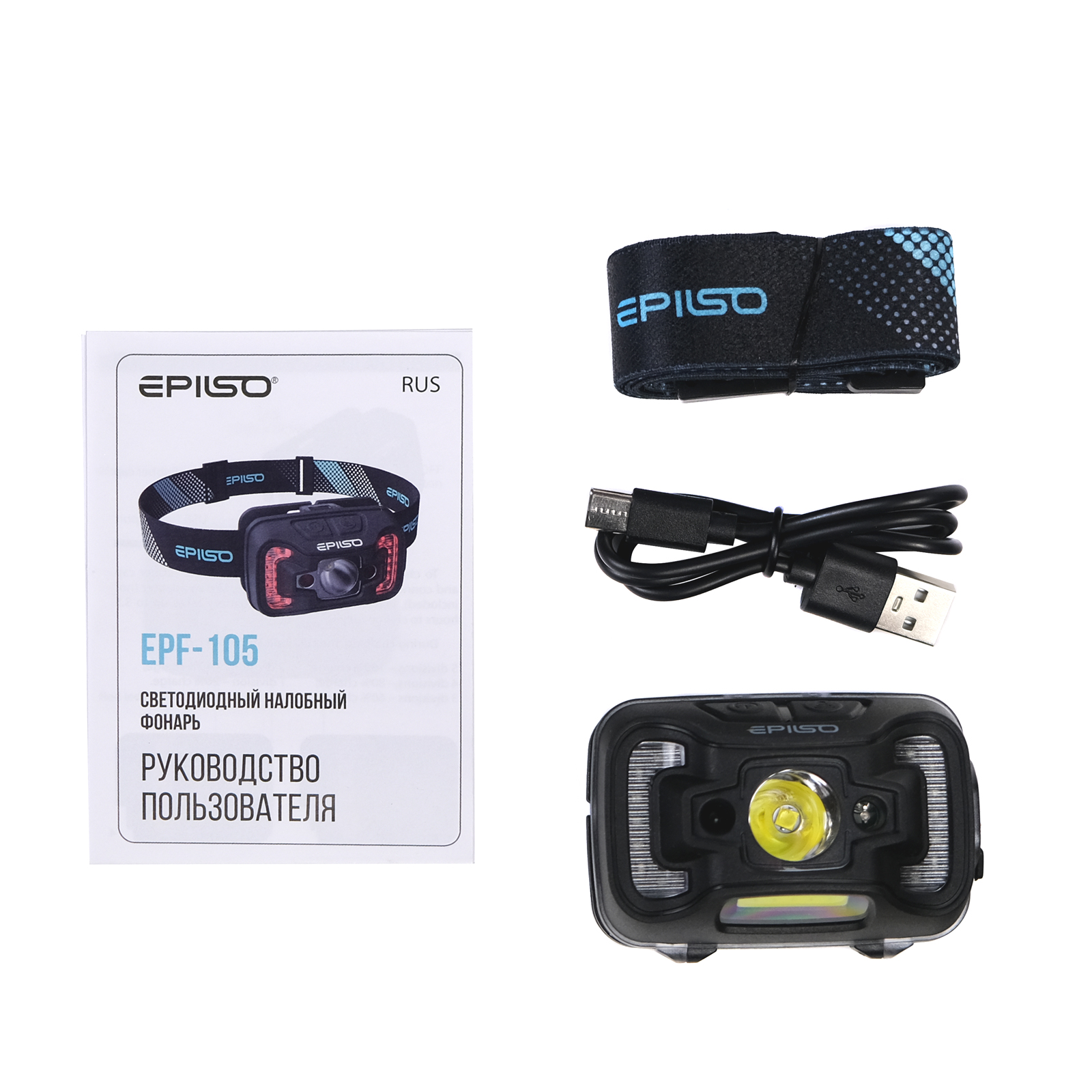 ������ EPILSO EPF-105 (��������, CREE XTE 5W + COB, 1x1800mAh, 5� (USB), �������, )