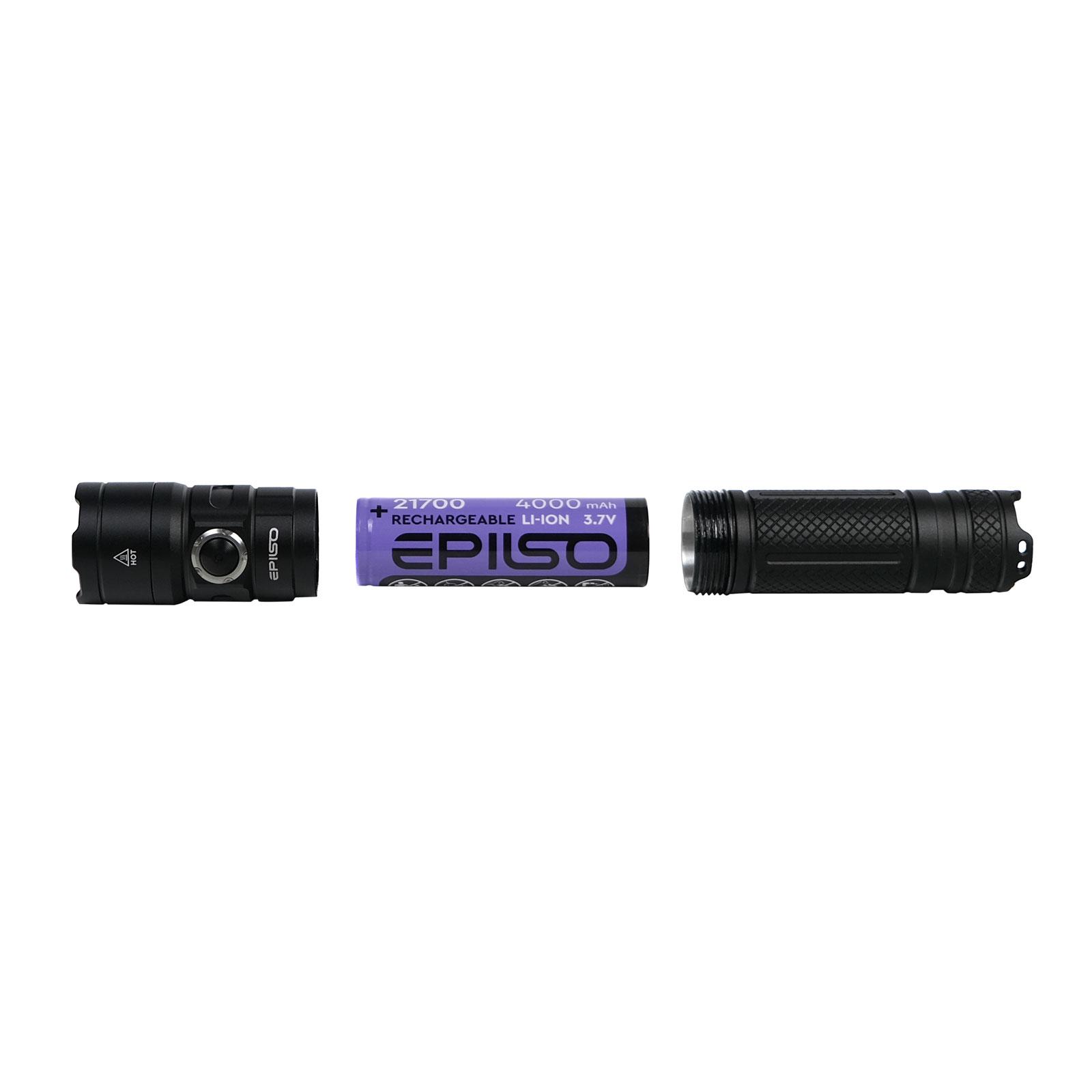 ������ EPILSO EPF-215 (���������, CREE XHP50.2 20W, 3.7V 4.0Ah, 5� (USB), ������, �����. 21700)